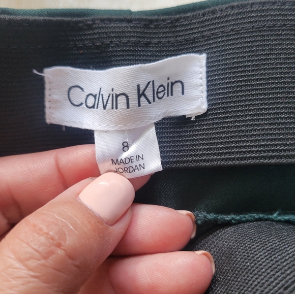 Calvin Klein Teal Green Trousers - Picture 2 of 7